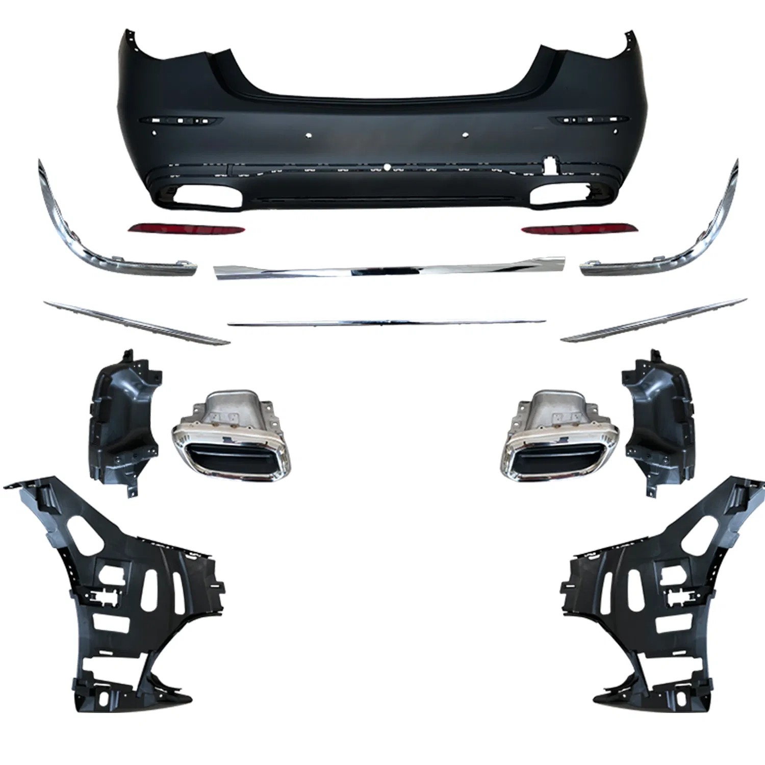 W223 body kit with bumpers